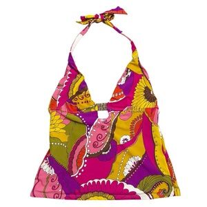 Trina Turk Vibrant Halter Swim Top